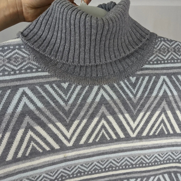 Krimson Klover Turtleneck Ziggy Tunic Silk Wool-Blend Pullover Sweater Ribbed M - Picture 5 of 9